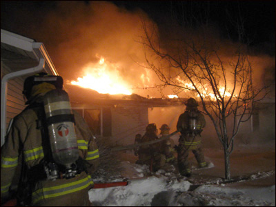 Savage townhouse fire, Savage firefighter, Minnesota fire