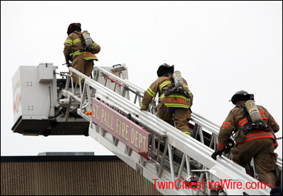 St. Paul firefighter, Commercial building fire, Viking Tool & Drill, Twin Cities Fire Wire