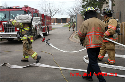 St. Paul firefighter, Commercial building fire, Viking Tool & Drill, Twin Cities Fire Wire