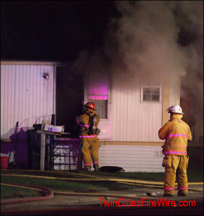 Fridley Mobile Home Fire, Fridley Fire, Anoka County Firefighter, Twin Cities Fire Wire