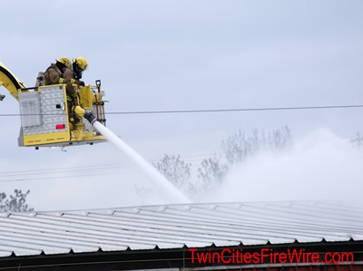 Hugo Warehouse Fire, White Bear Lake Fire, Firefighter, Glamos Wire Products, Twin Cities Fire Wire