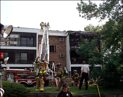 St. Louis Park, Minnesota, Firefighter, Condominium Fire, Apartment Fire, Minnetonka Fire, Minneapolis Fire, Firefighter, Five Alarm Fire, Twin Cities Fire Wire